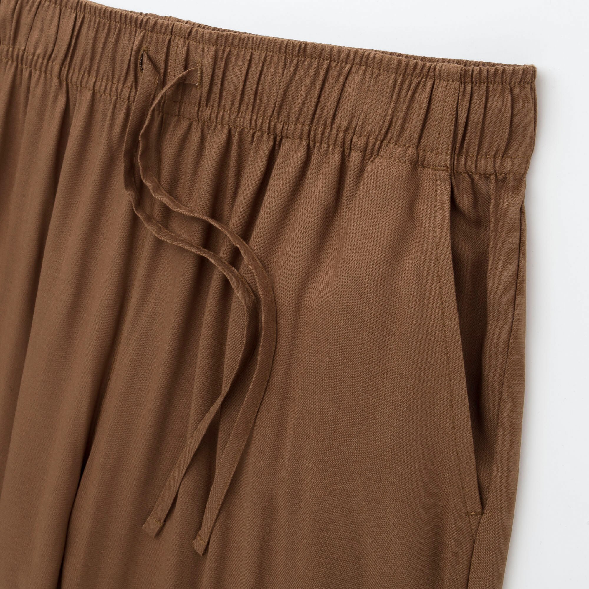 satin drape jogger pants uniqlo