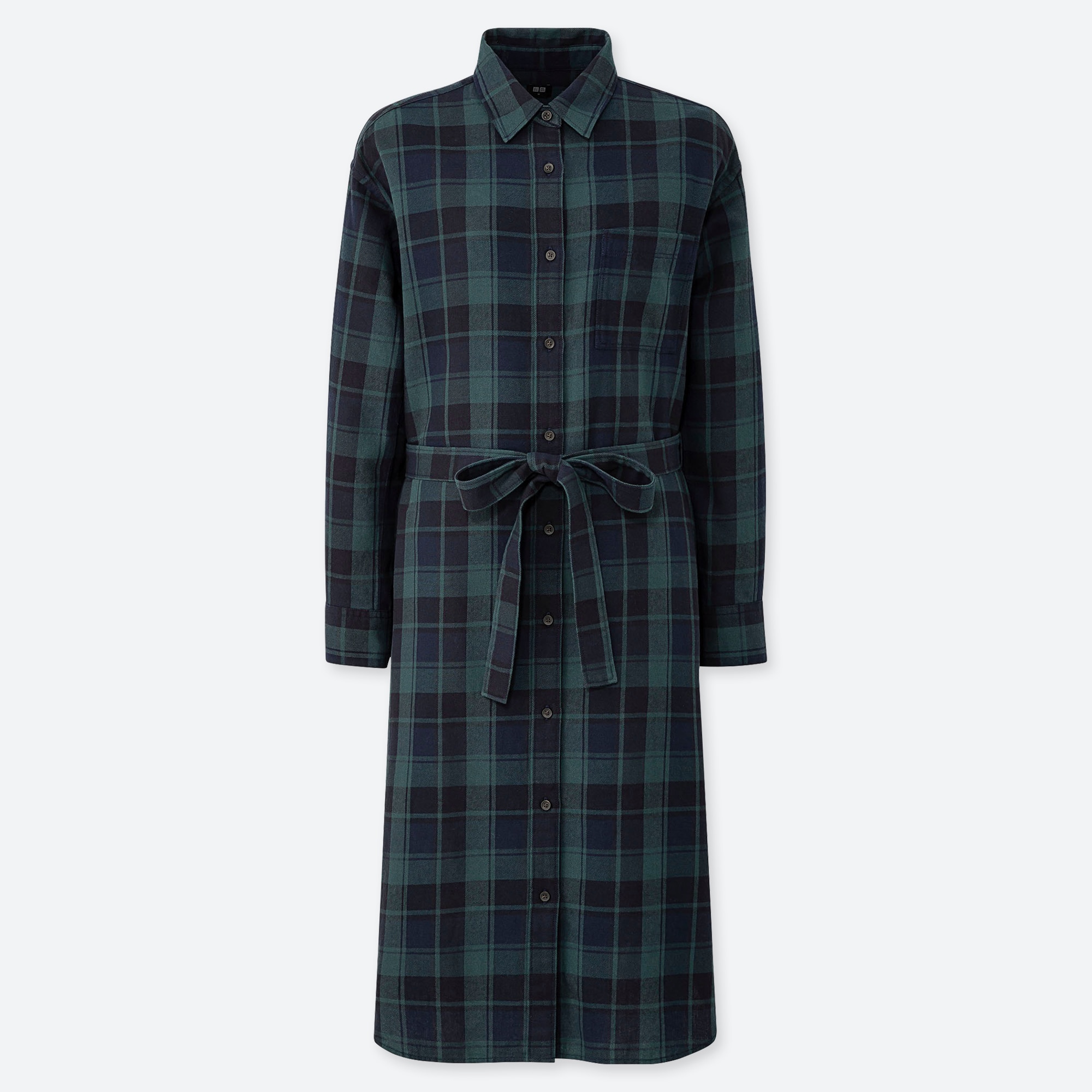 uniqlo flannel dress