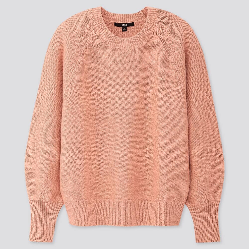 uniqlo puff sleeve crew neck sweater