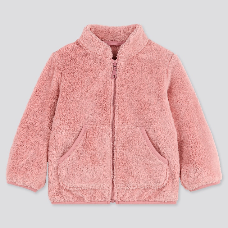 TODDLER FLUFFY YARN FLEECE LONGSLEEVE JACKET UNIQLO US