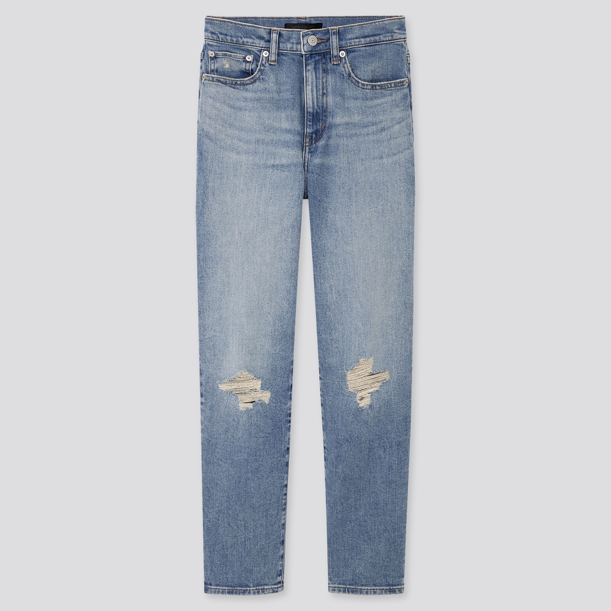 slouch tapered ankle jeans