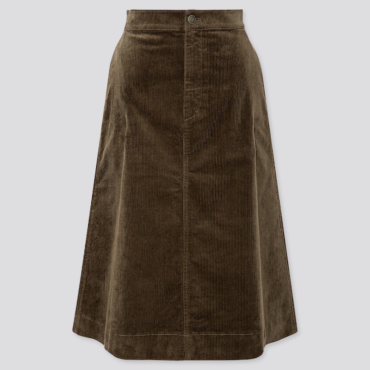 buy flygo womens vintage corduroy a-line pleated long midi skirt with pockets online in indonesia b07wh1cs4l on women's corduroy skirt midi