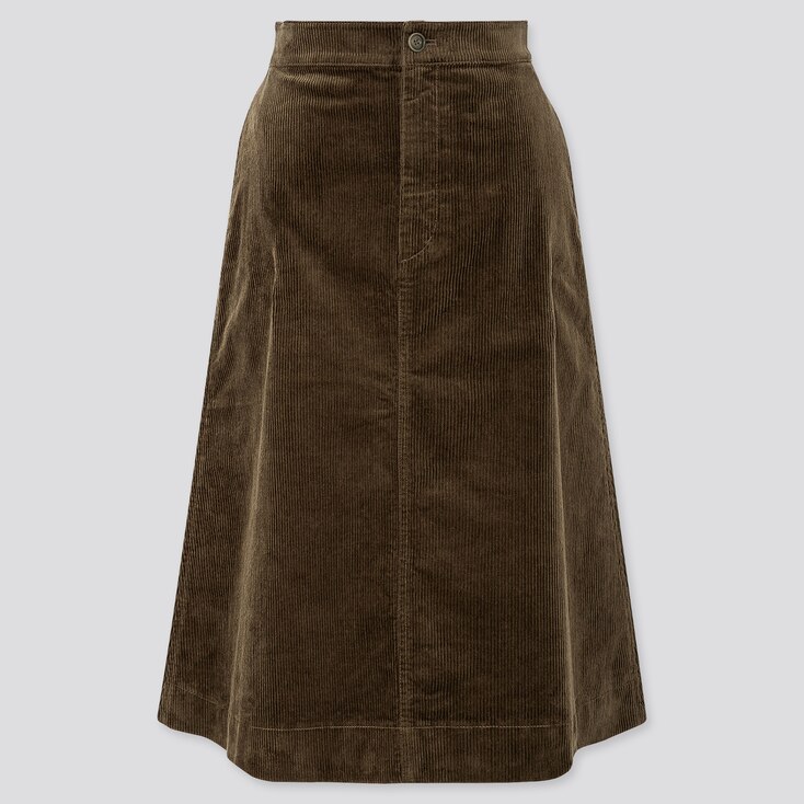 buy flygo womens vintage corduroy a-line pleated long midi skirt with pockets online in indonesia b07wh1cs4l on women's corduroy skirt midi