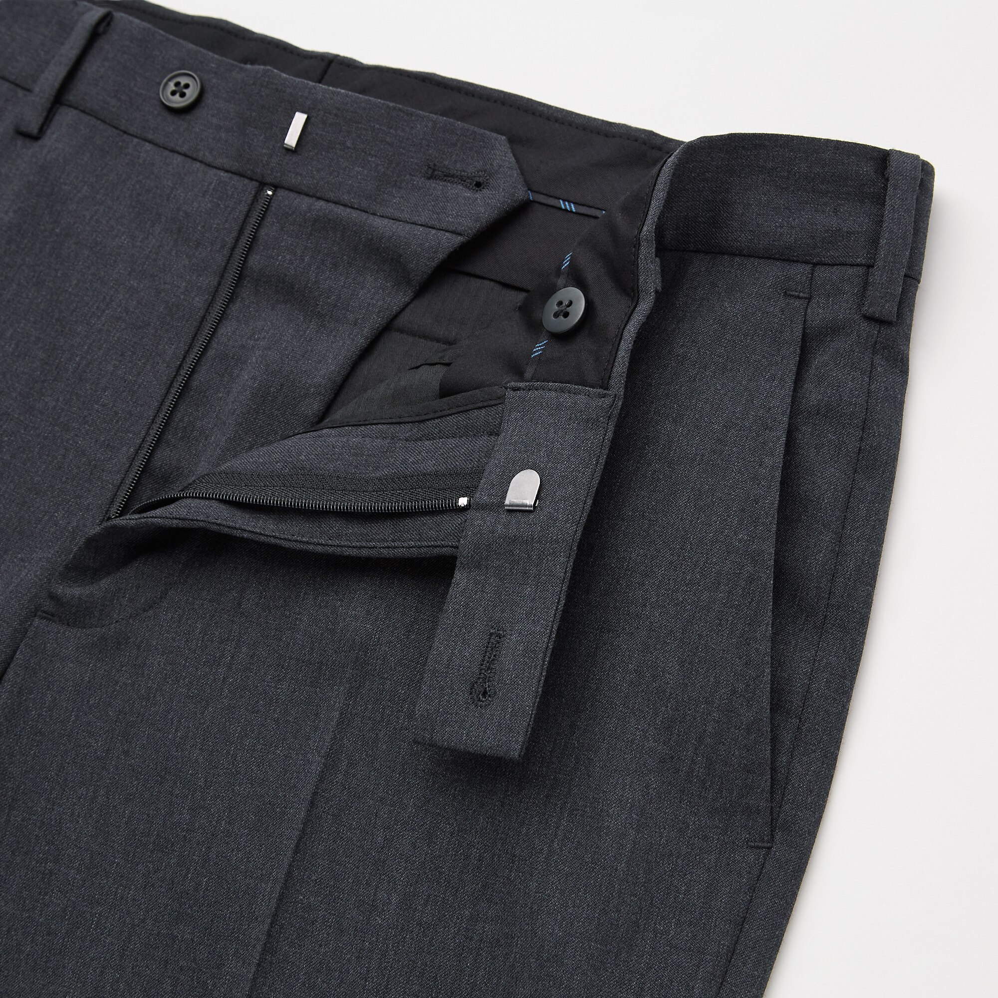 Men Wool Stretch Slim Fit Trousers (Long) | UNIQLO UK