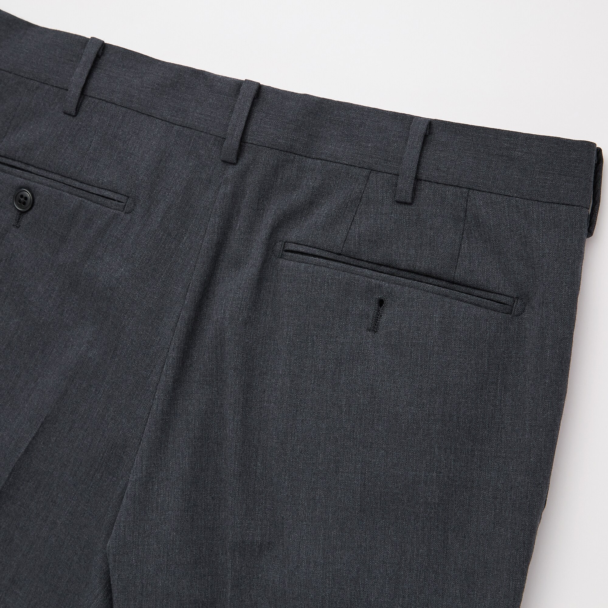 Men Wool Stretch Slim Fit Trousers (Long) | UNIQLO UK