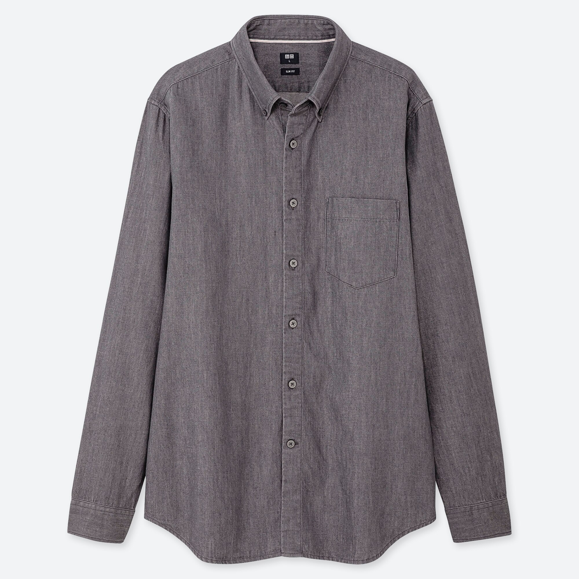 uniqlo men's denim shirt