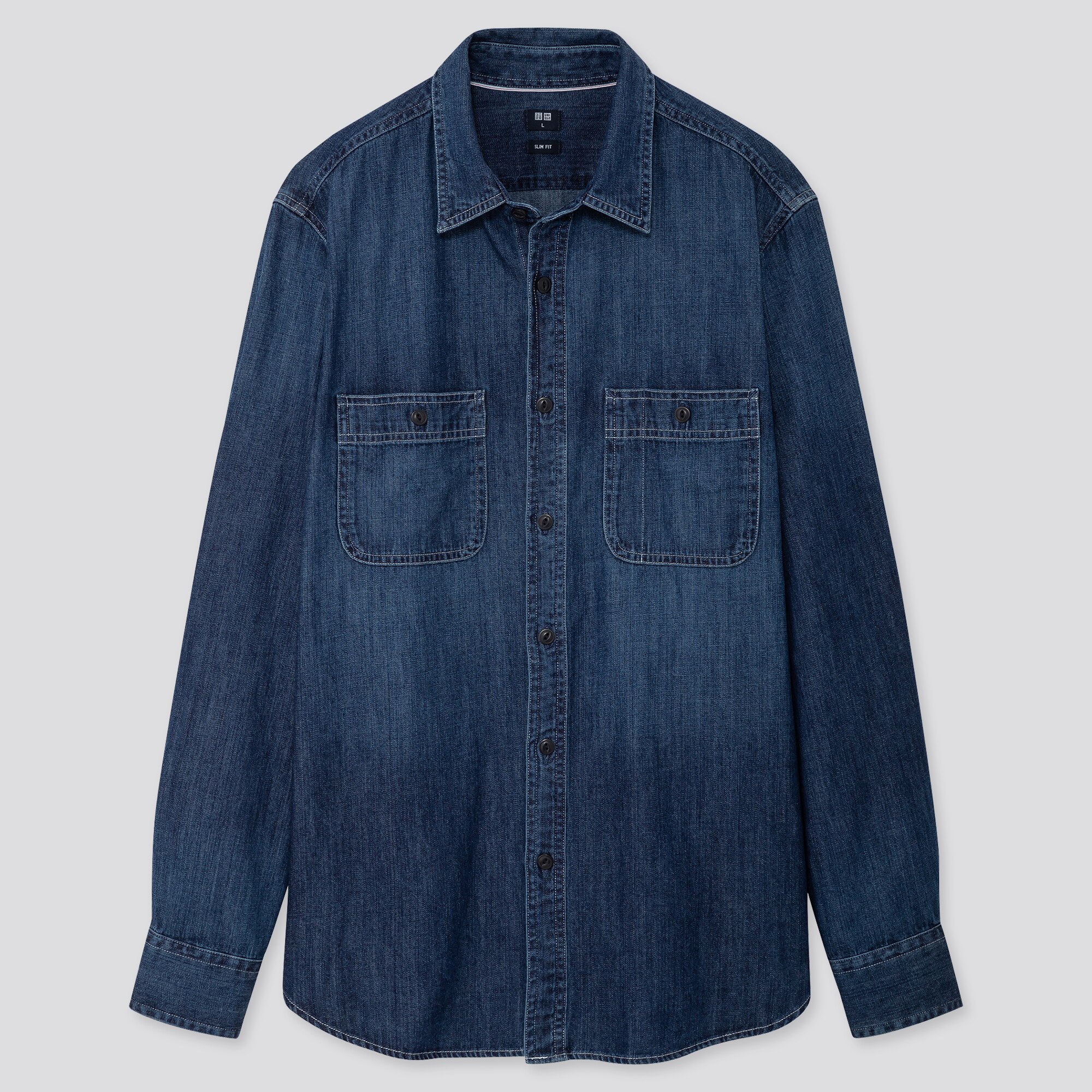 uniqlo men's denim shirt