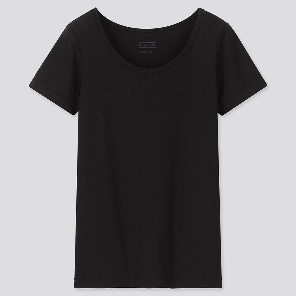 KIDS HEATTECH U-NECK SHORT-SLEEVE T-SHIRT