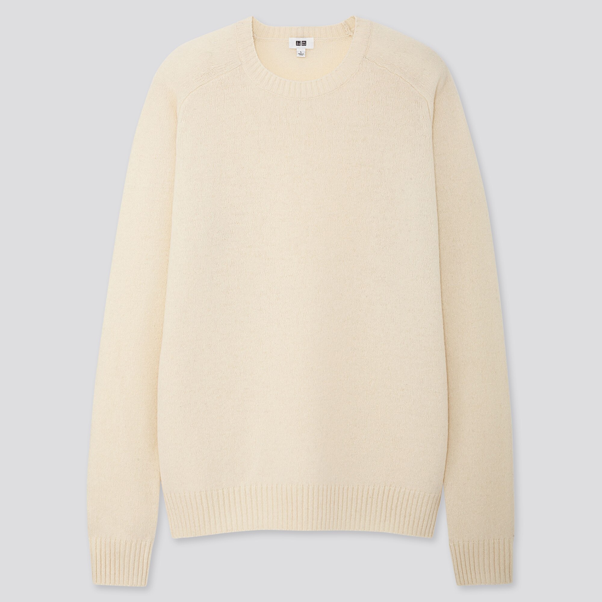uniqlo lambswool crew neck sweater