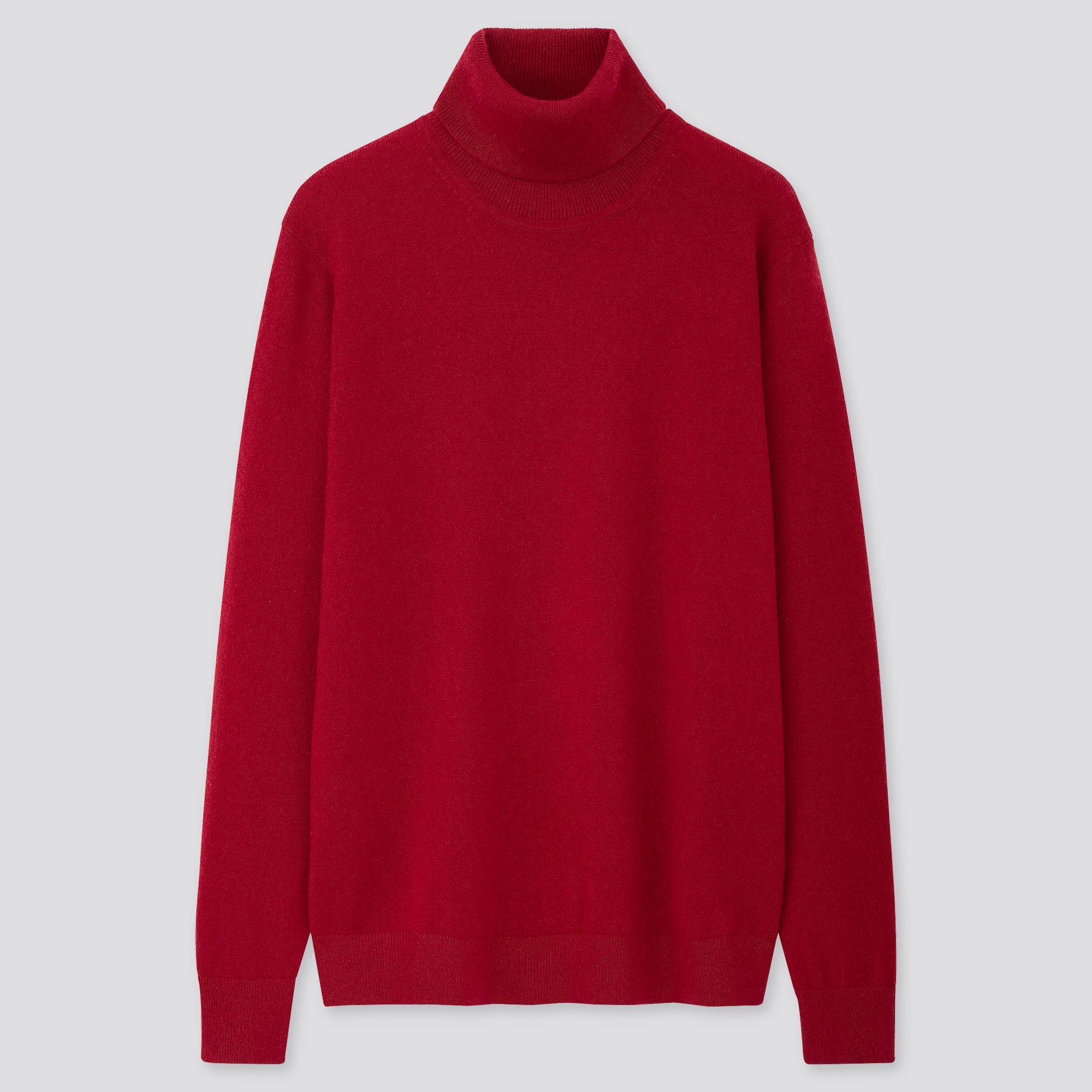 red turtleneck sweater