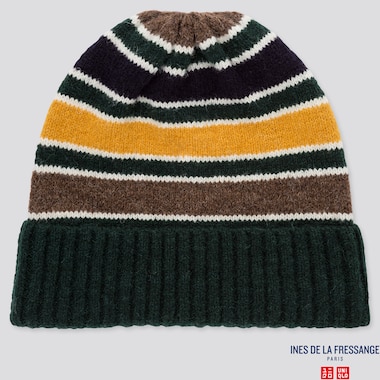 WOMEN INES KNIT STRIPED BEANIE HAT