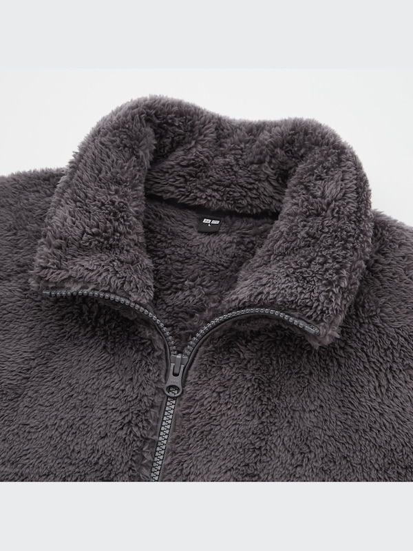 Fluffy Yarn Fleece Full-Zip Jacket