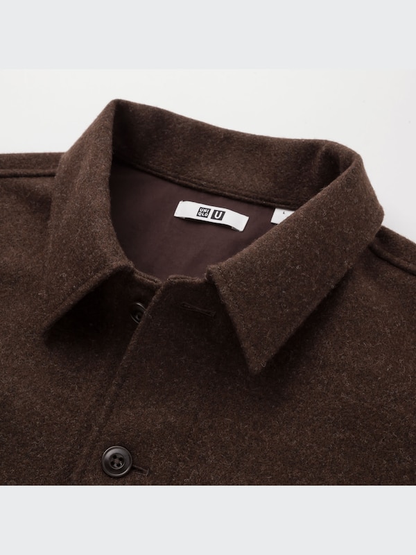 UNIQLO U LONG SLEEVE FLEECE SHIRT JACKET