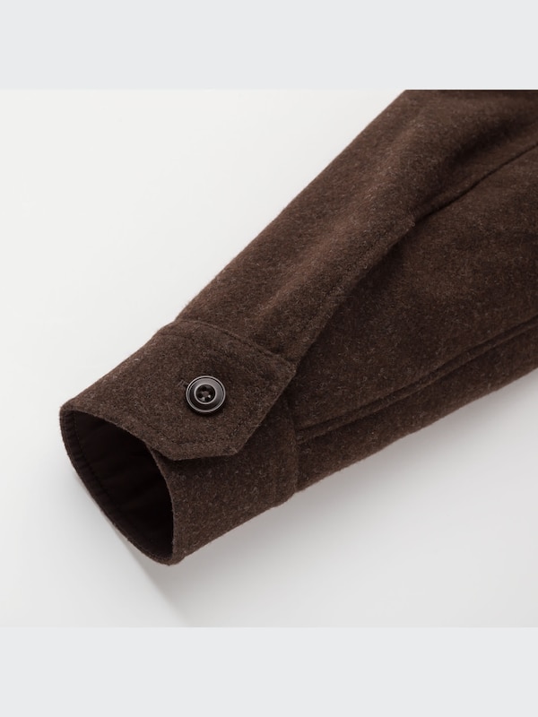 UNIQLO U LONG SLEEVE FLEECE SHIRT JACKET