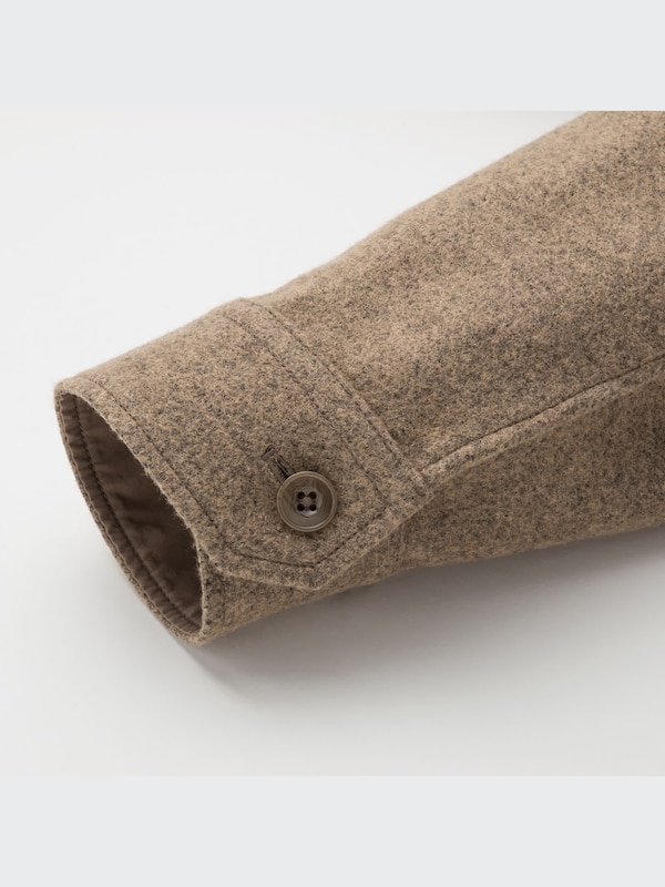 UNIQLO U LONG SLEEVE FLEECE SHIRT JACKET