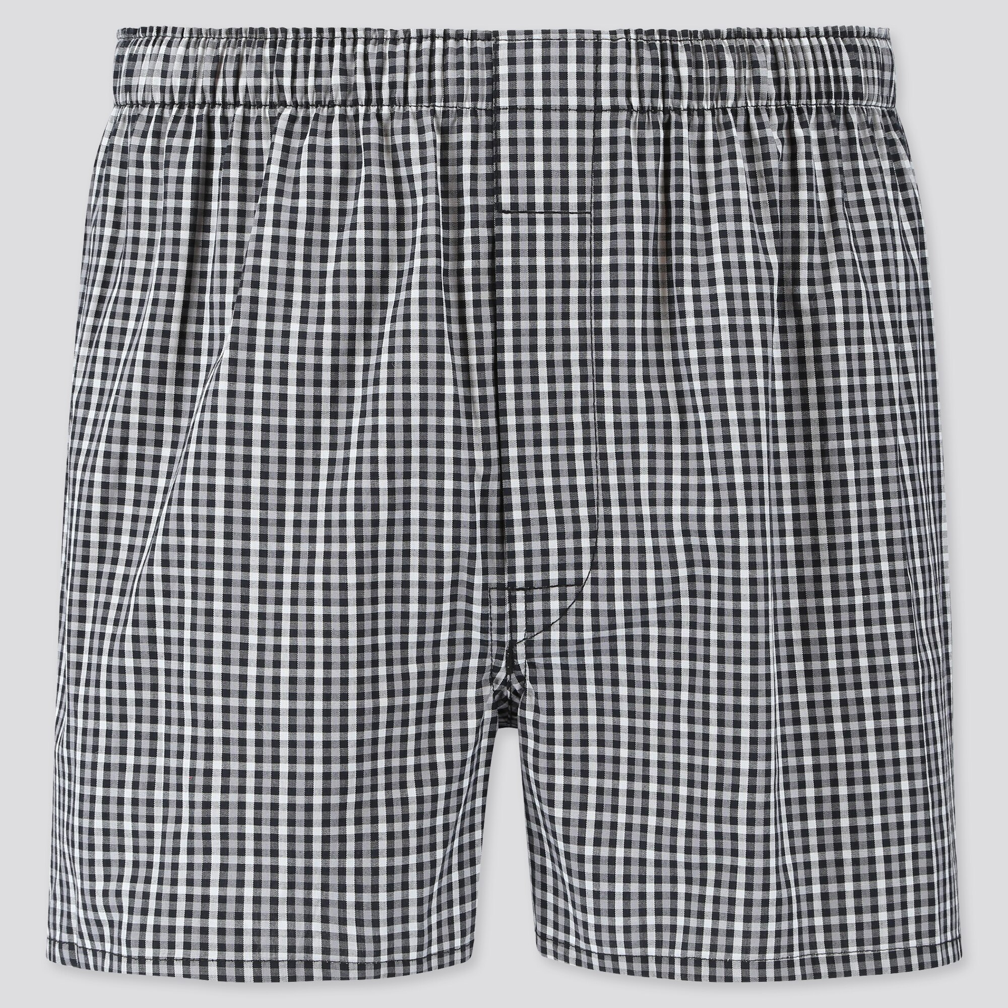MEN WOVEN CHECKED BOXER SHORTS