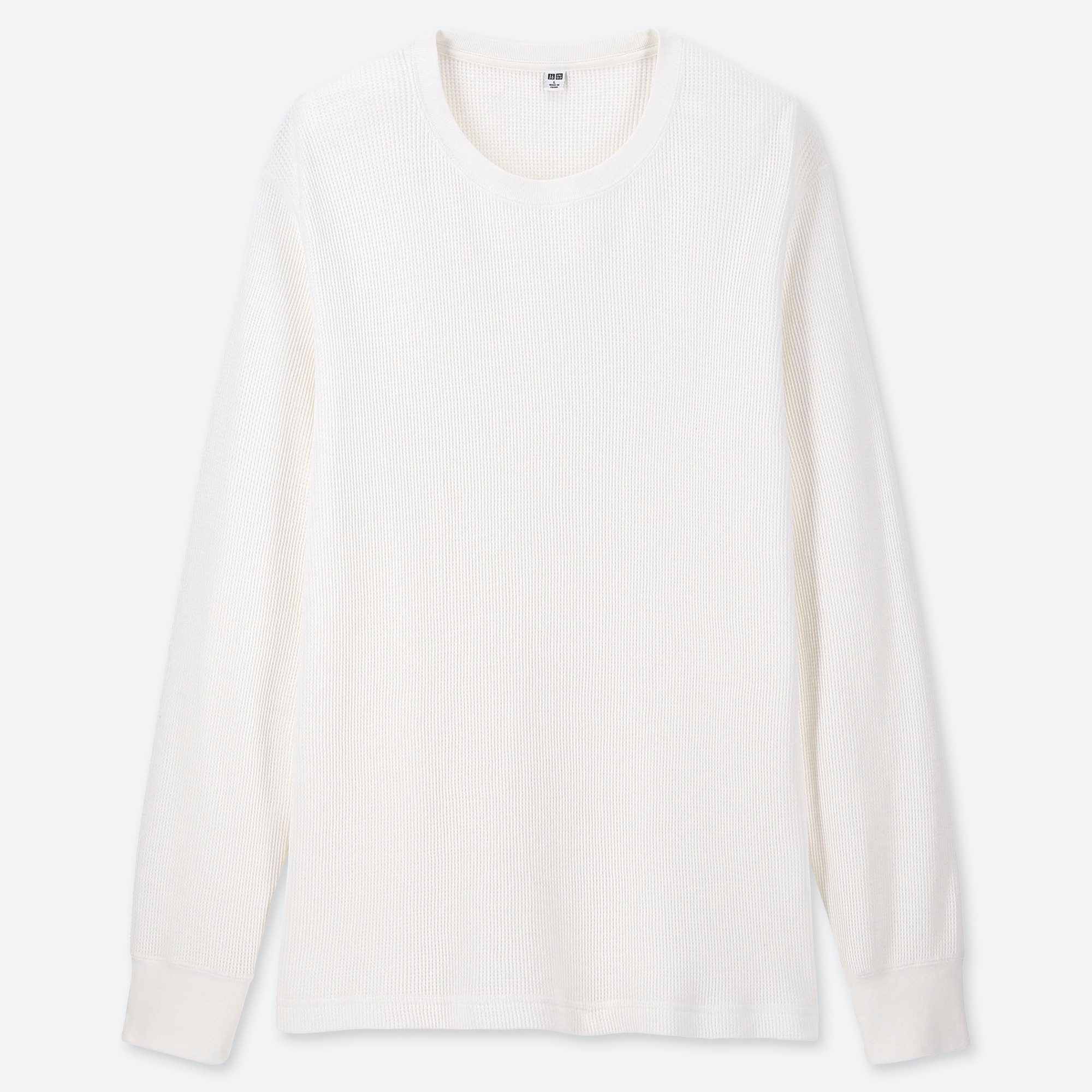 uniqlo waffle crew neck sweater