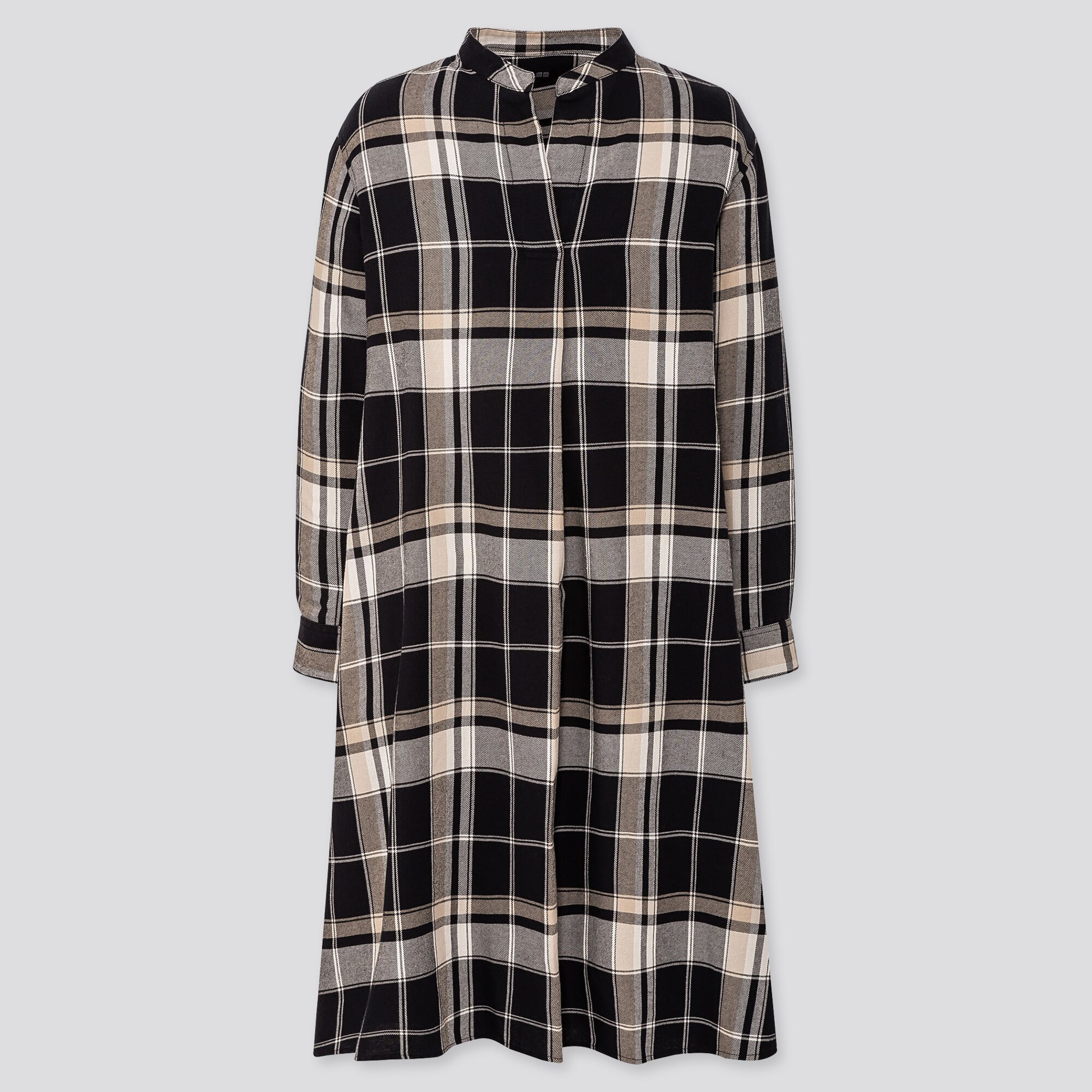 uniqlo flannel dress