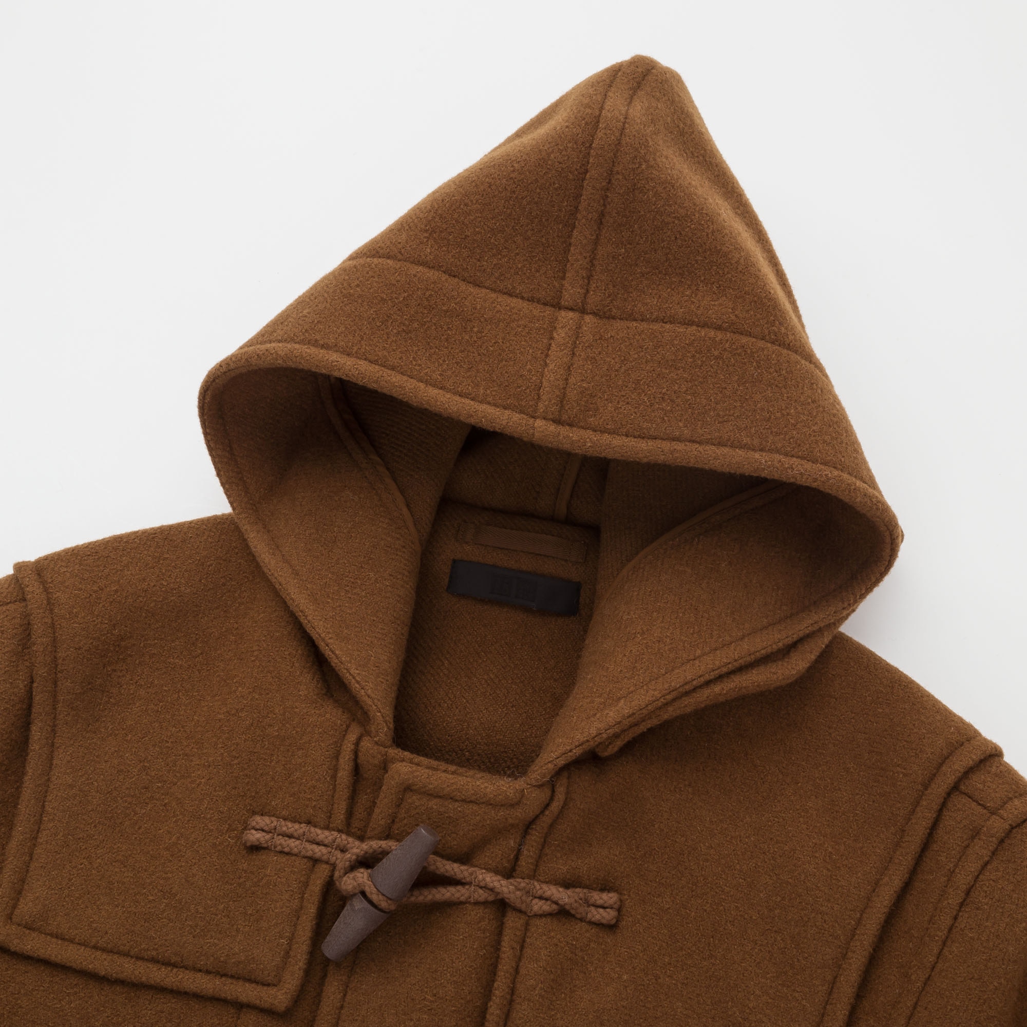 wool blend duffle coat