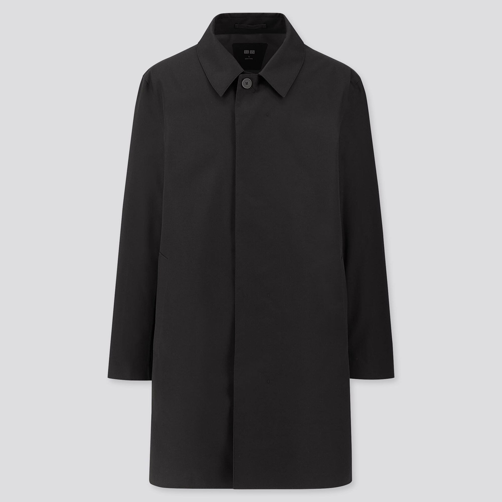 men blocktech convertible collar coat