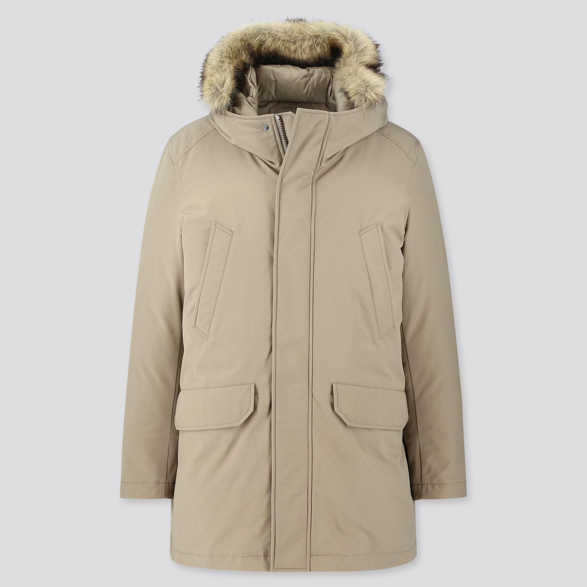 Men ultra warm shop down coat uniqlo