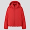 Women Hybrid Down Parka, Red, Small