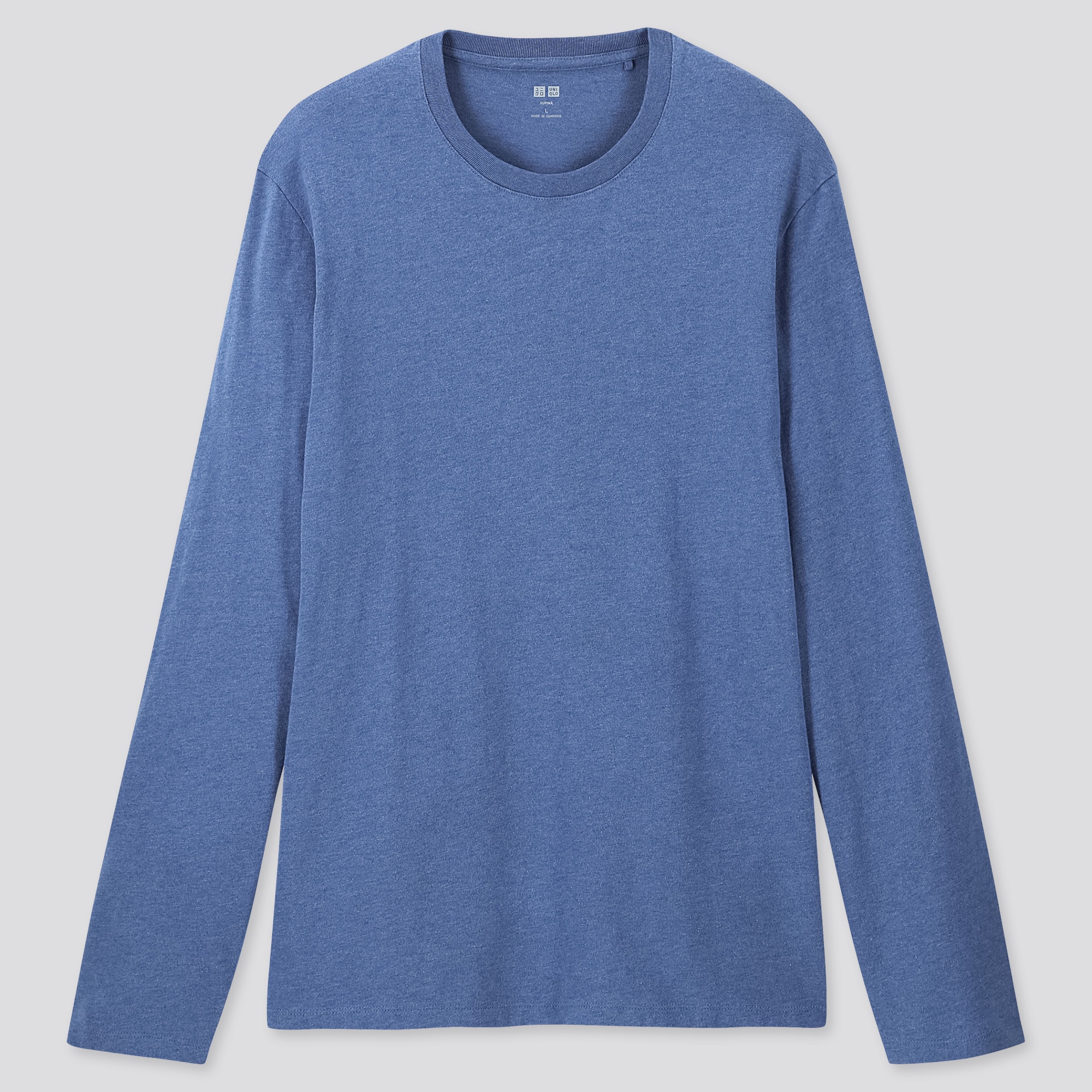 blue long sleeve shirt