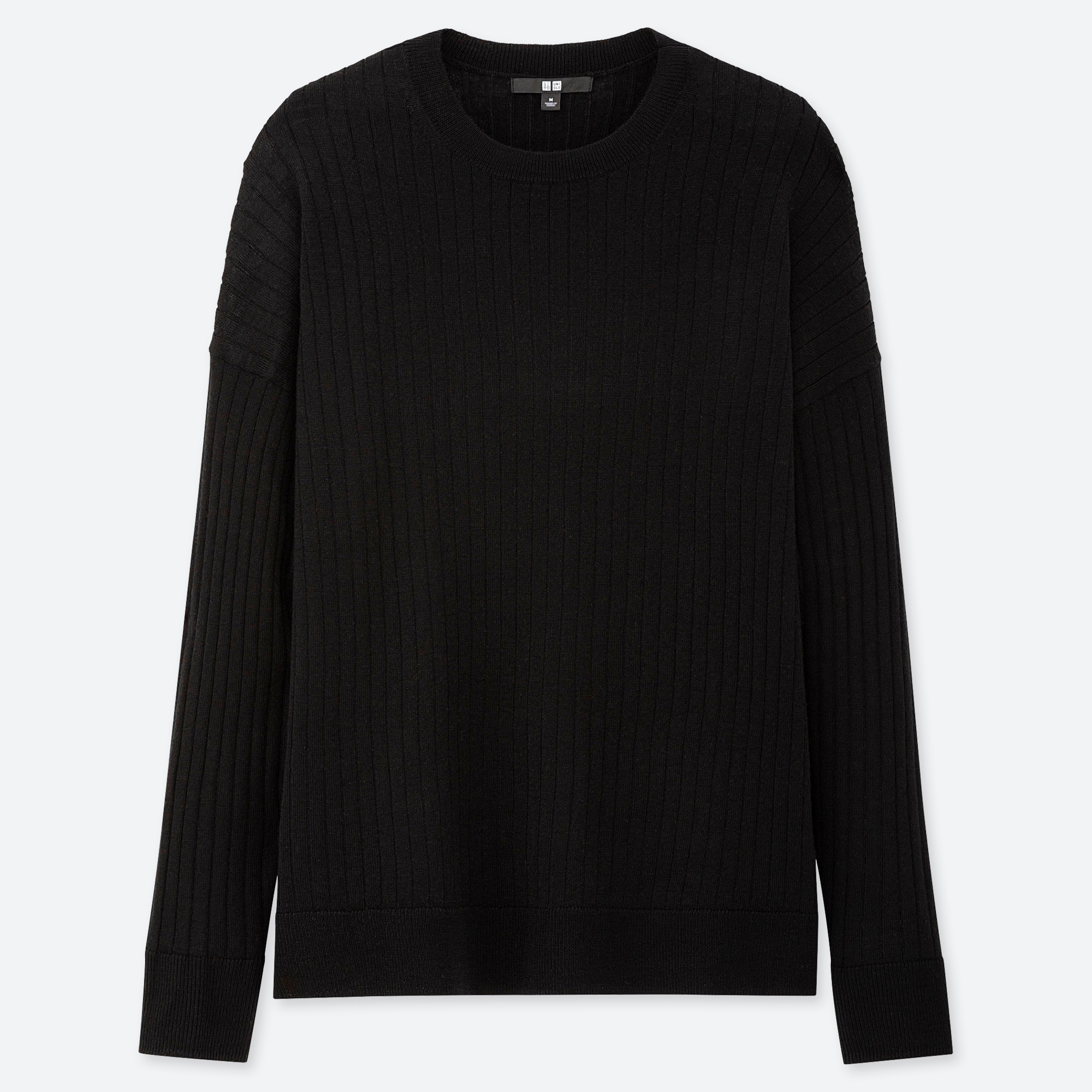 UNIQLO Women 3D Knit Seamless Extra Fine Merino Ribbed Boat