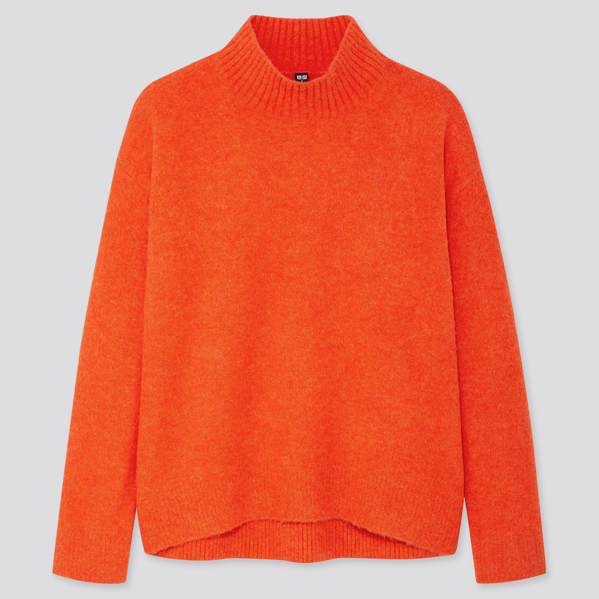 uniqlo souffle yarn mock neck sweater