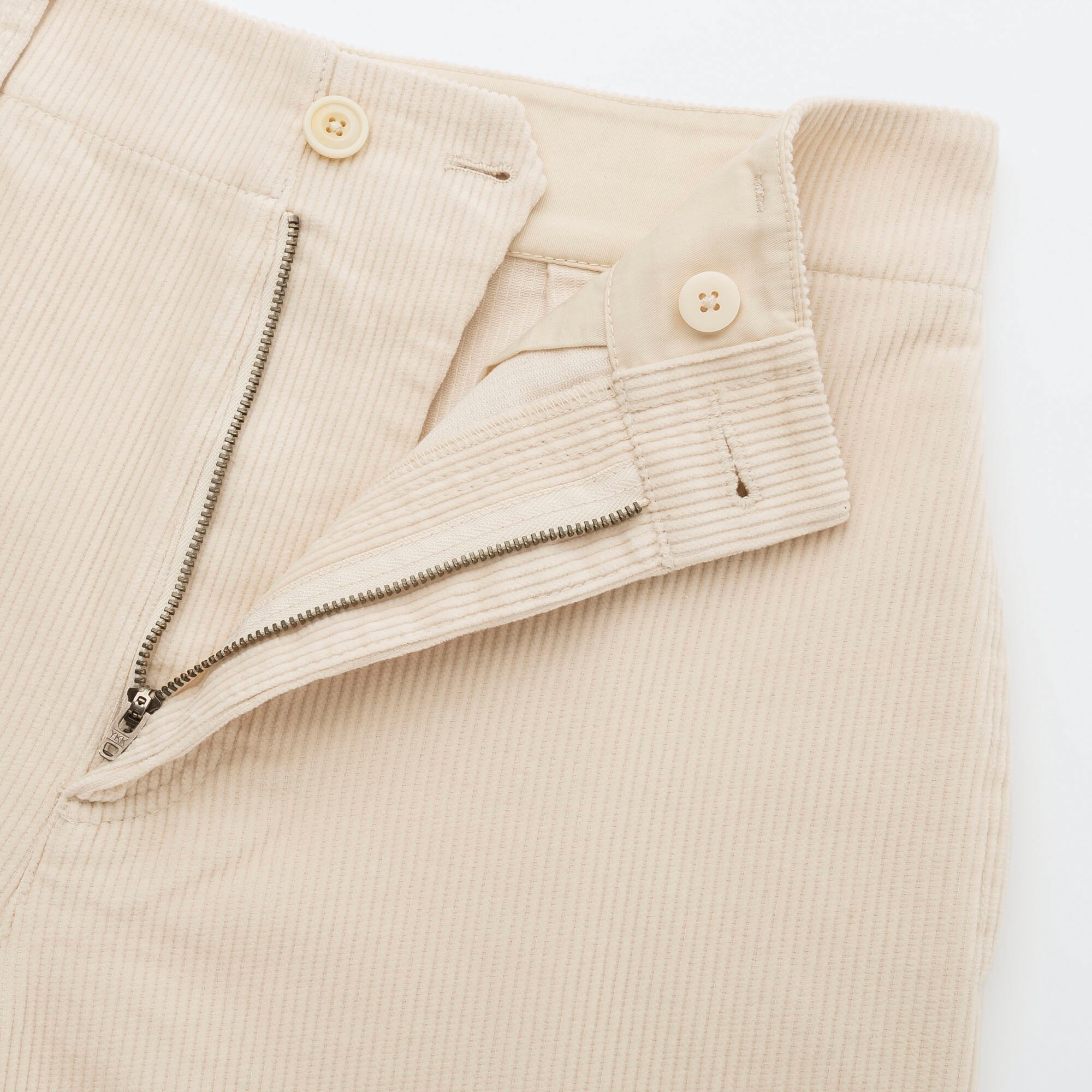 uniqlo white corduroy pants