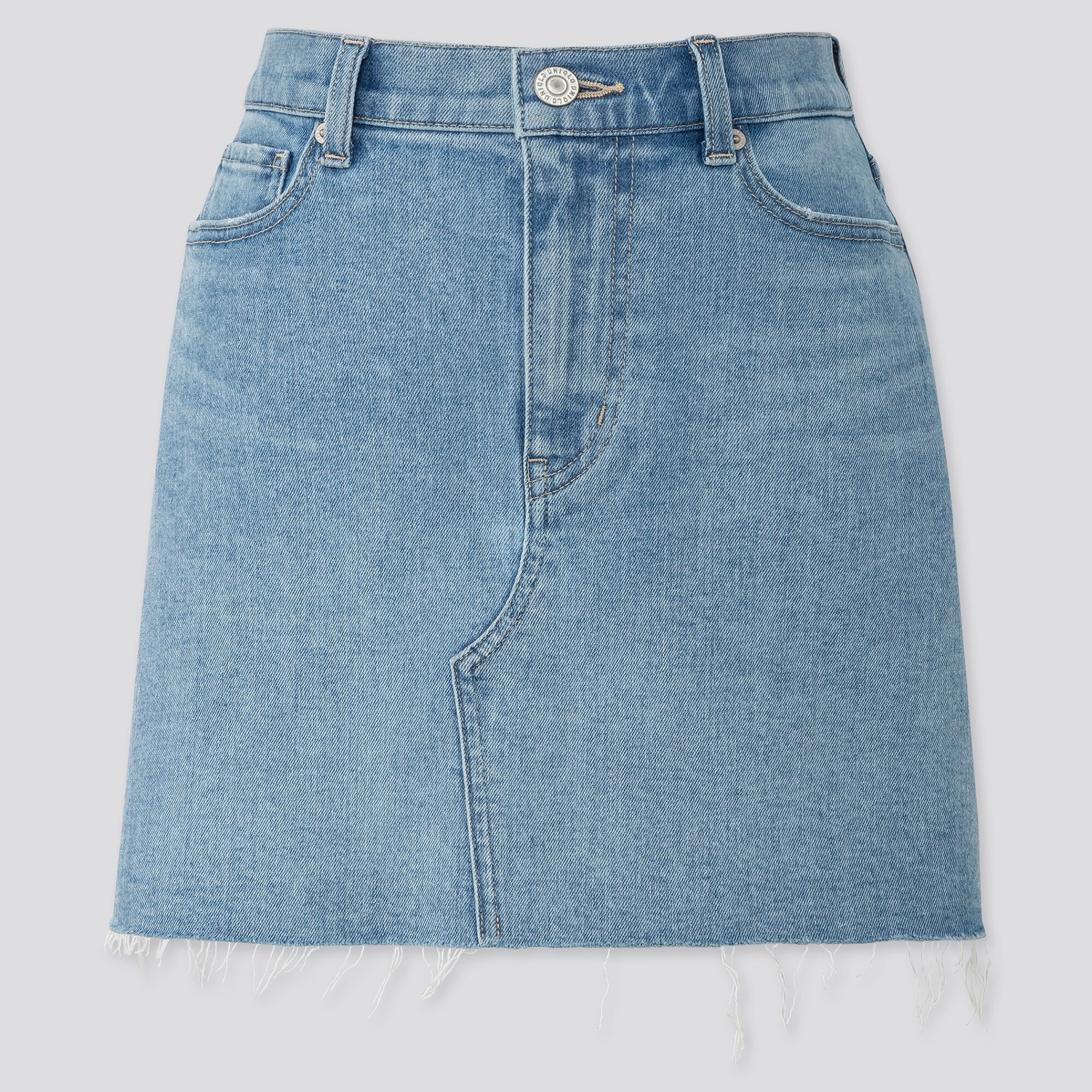 women's denim mini skirt