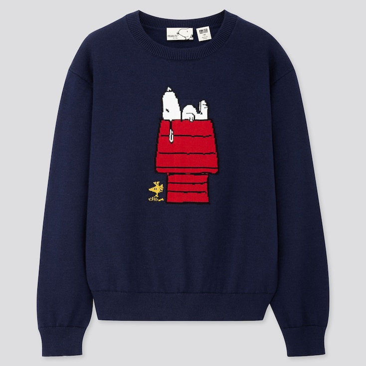 KIDS PEANUTS CREW NECK LONGSLEEVE SWEATER UNIQLO US