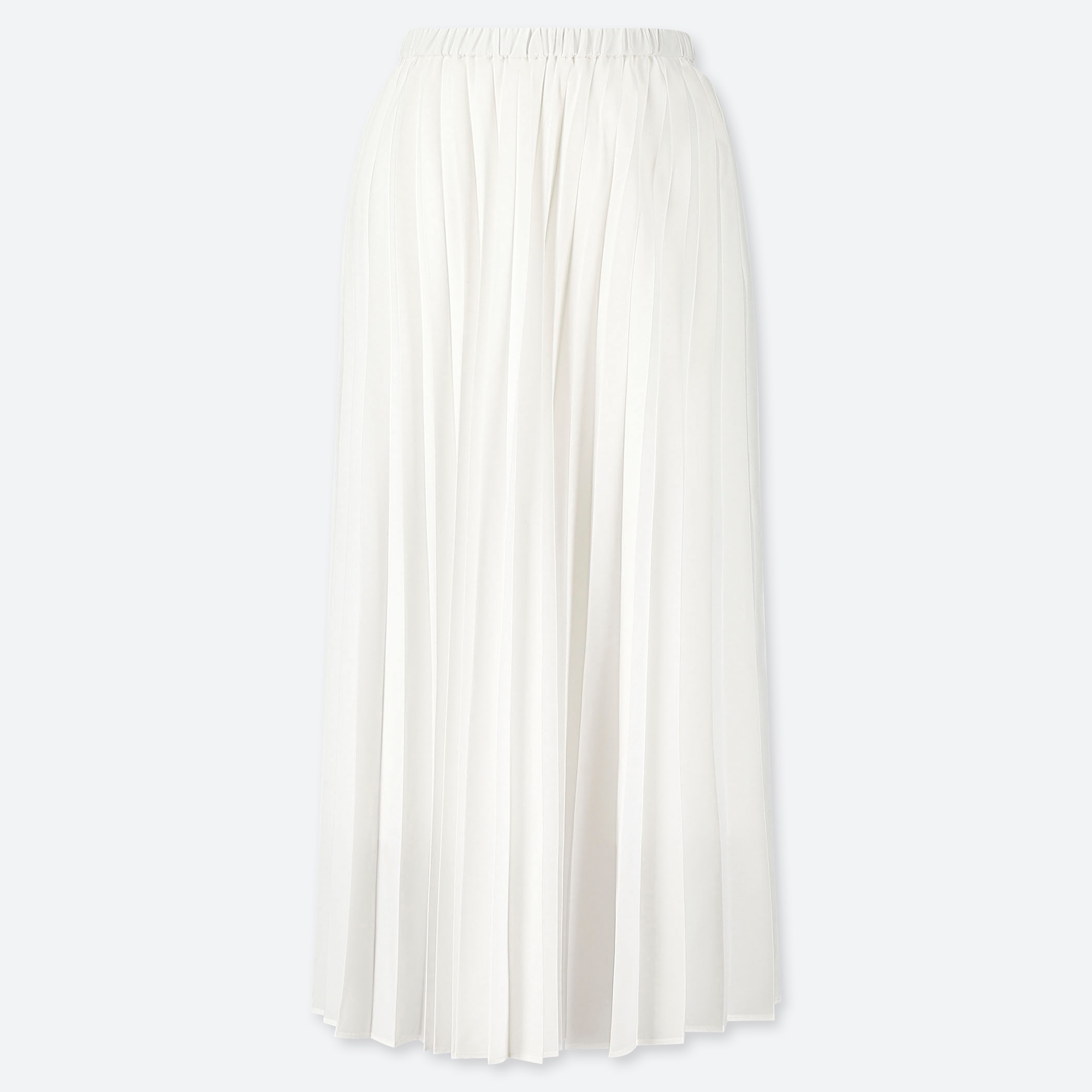 white pleated skirt uniqlo