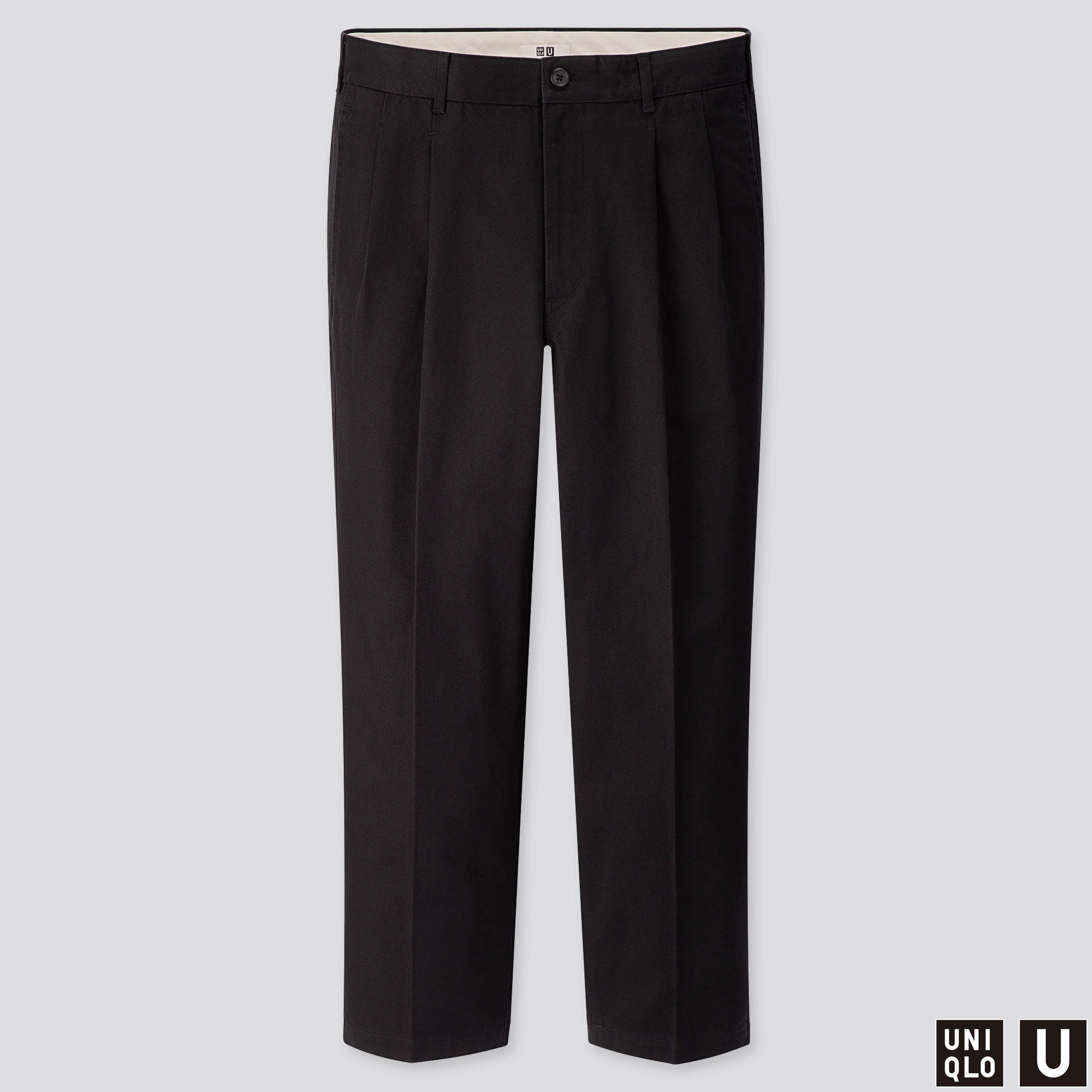 Pleated sales tapered trousers