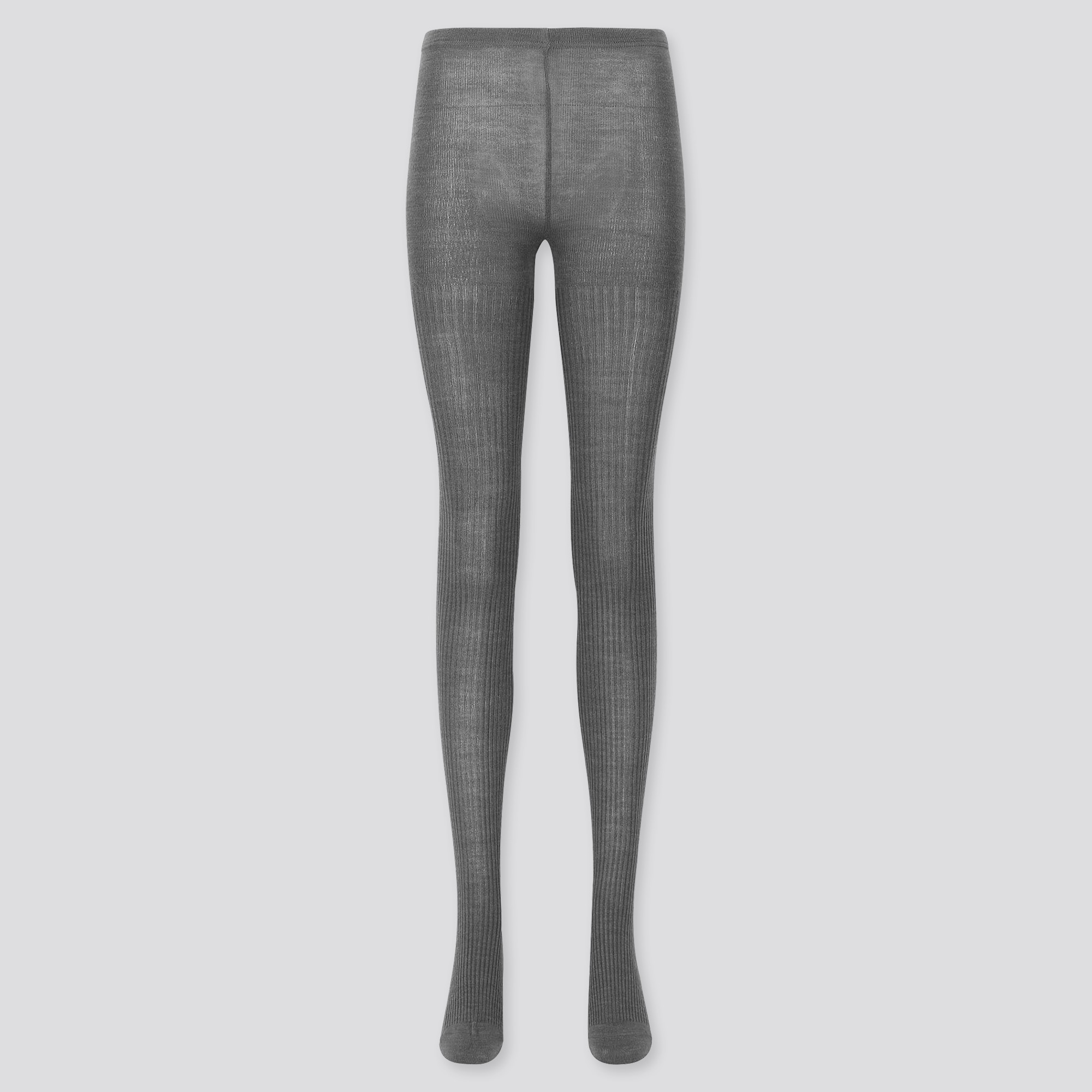 WOMEN HEATTECH RIBBED KNITTED TIGHTS