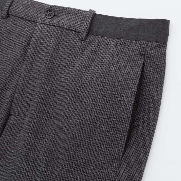 MEN EZY HOUNDSTOOTH JERSEY ANKLE-LENGTH PANTS | UNIQLO US