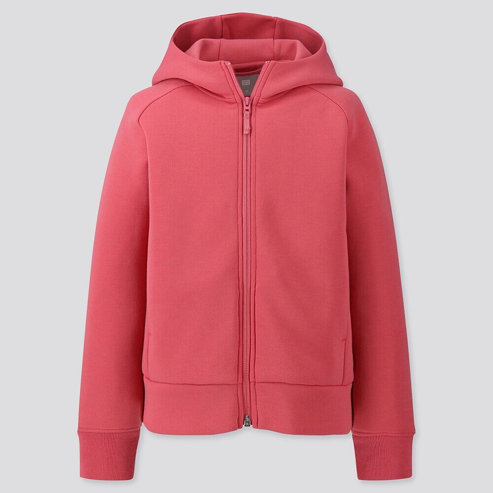 KIDS DRY STRETCH SWEAT LONG-SLEEVE FULL-ZIP HOODIE | UNIQLO US