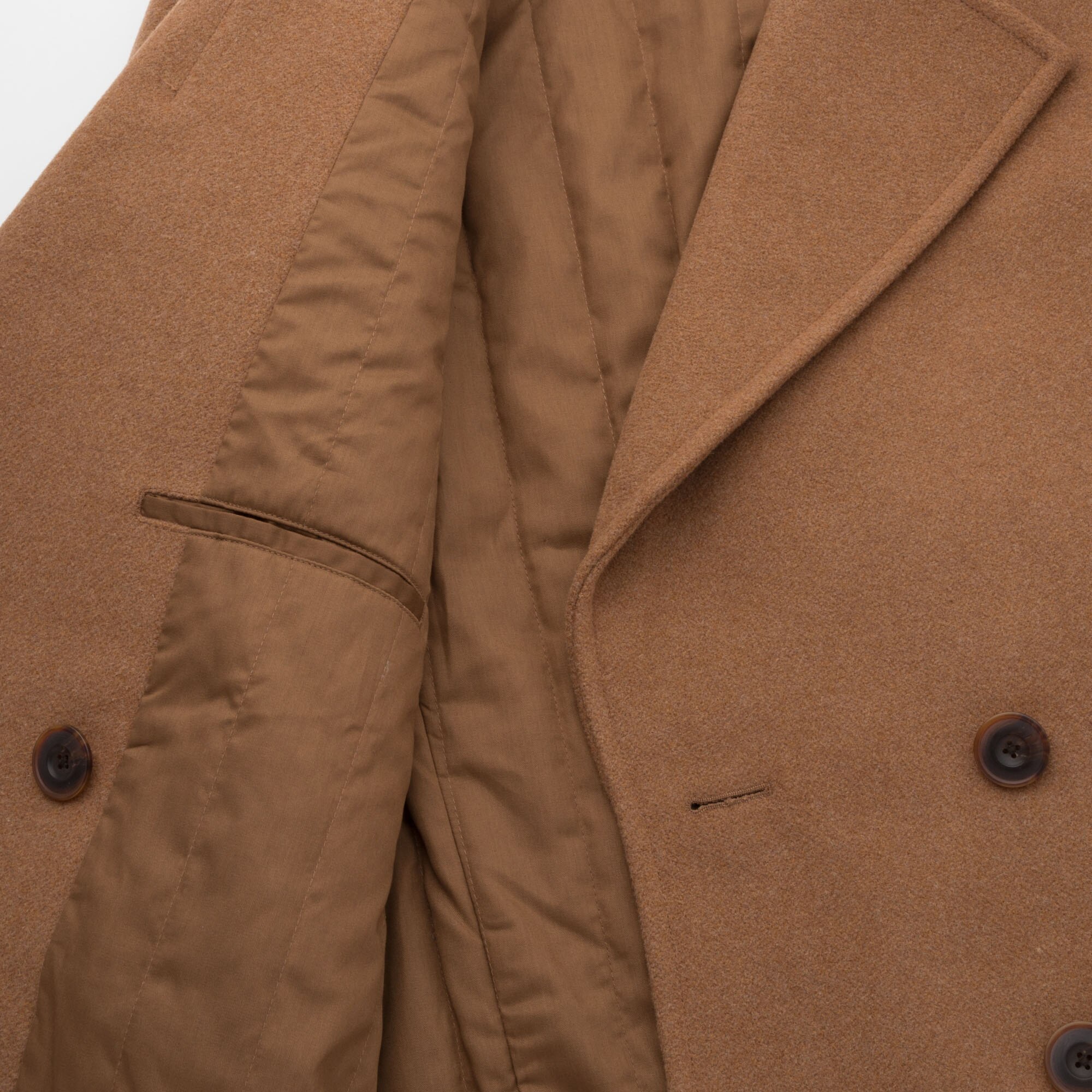 WOMEN UNIQLO U WOOL BLEND PEA COAT