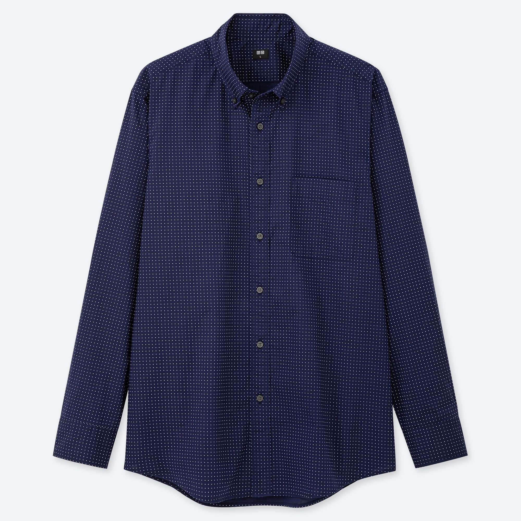 men extra fine cotton broadcloth long-sleeve shirt