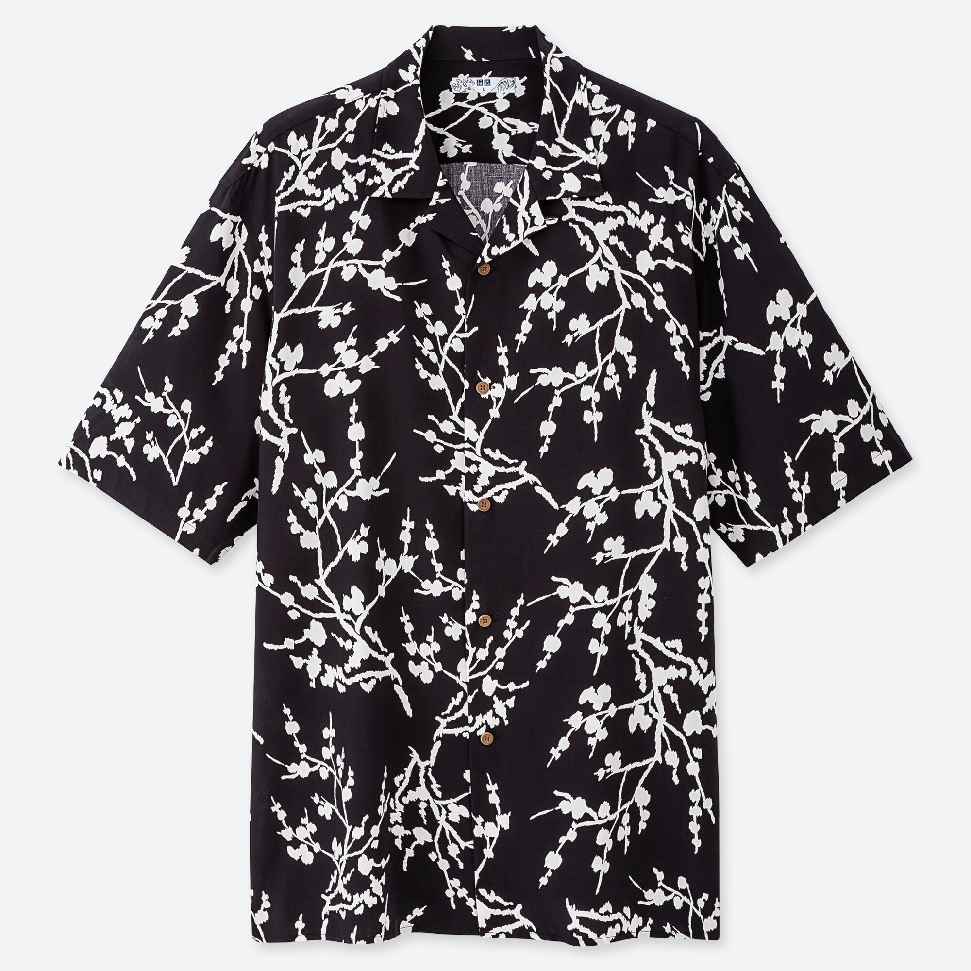 Men Hawaii Open Collar Short Sleeve Shirt Uniqlo Us