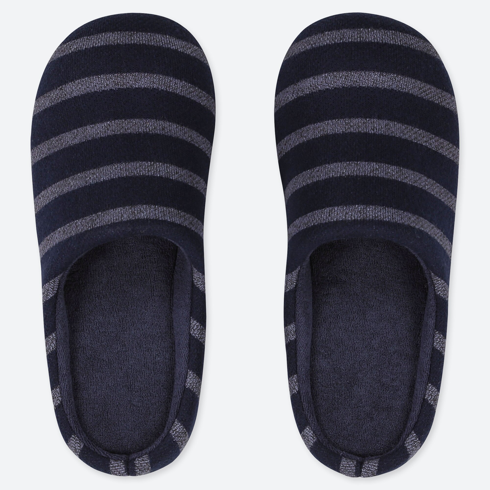 striped slippers