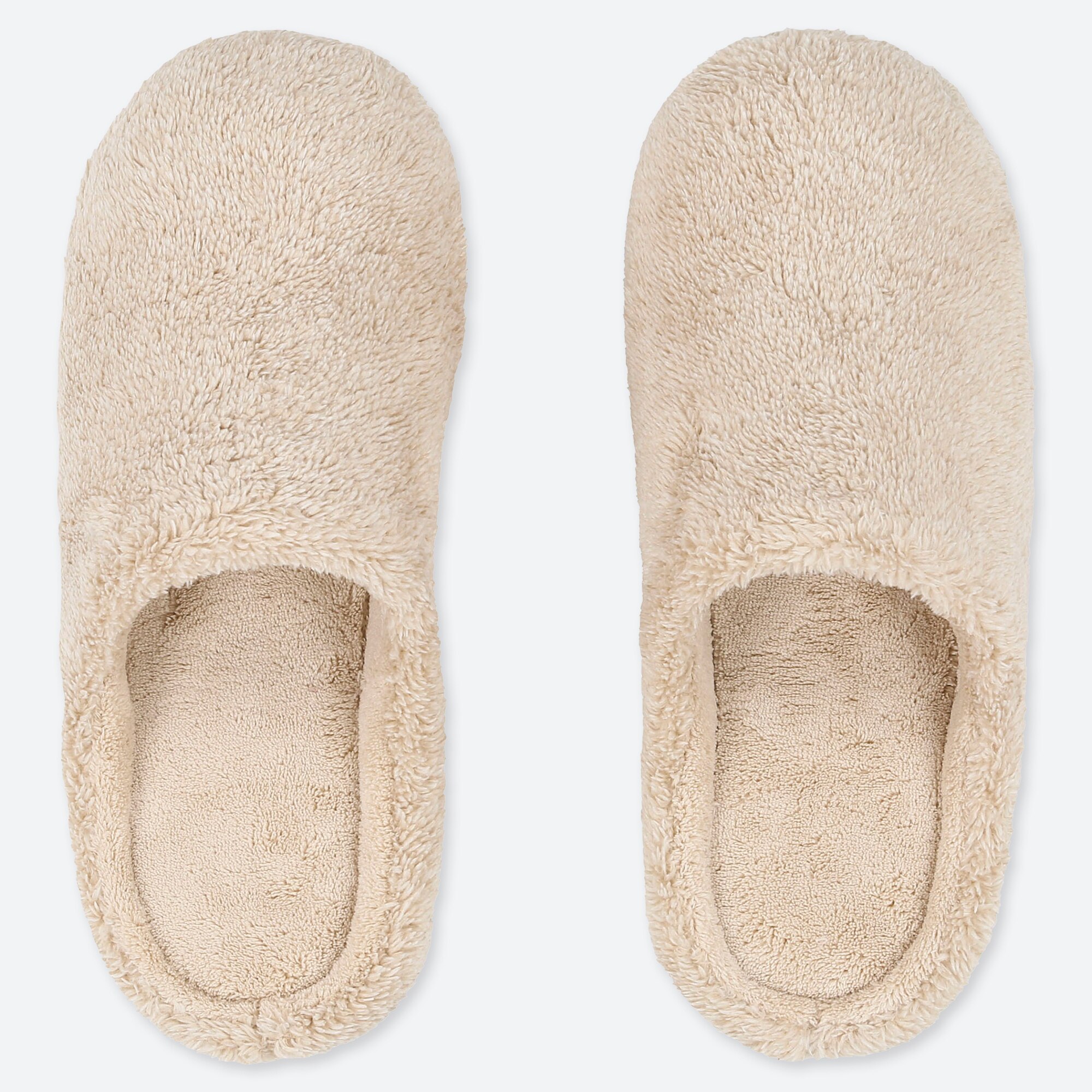 uniqlo fluffy yarn fleece slippers