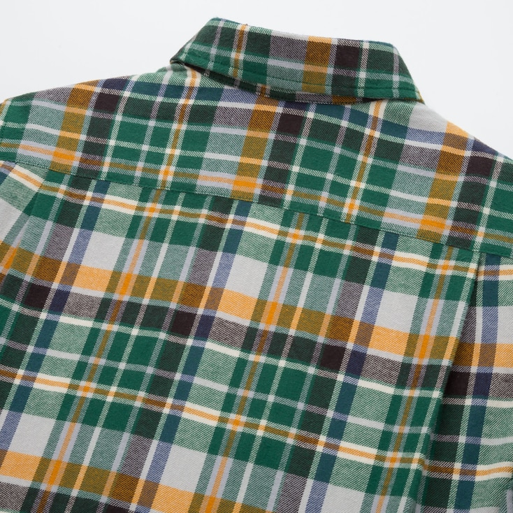 KIDS FLANNEL CHECKED LONG-SLEEVE SHIRT | UNIQLO US