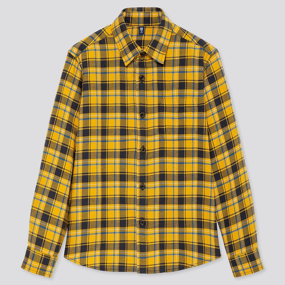 KIDS FLANNEL CHECKED LONG-SLEEVE SHIRT