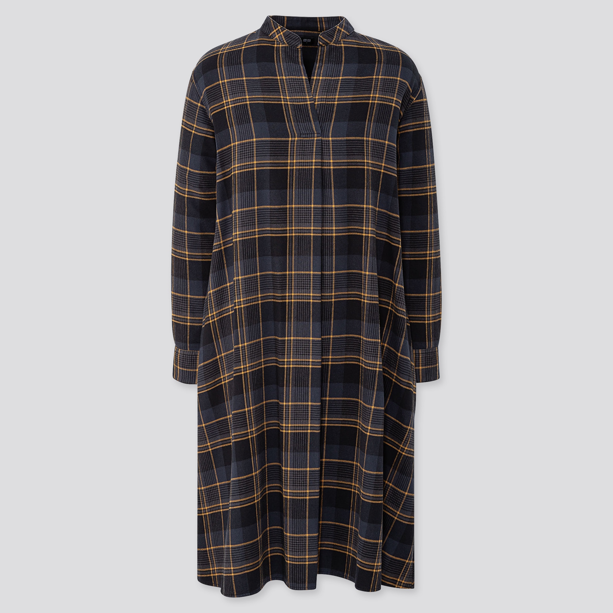 uniqlo flannel dress