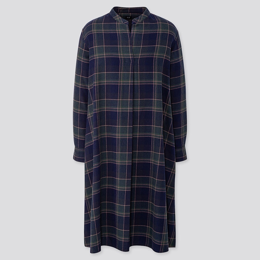 uniqlo flannel dress