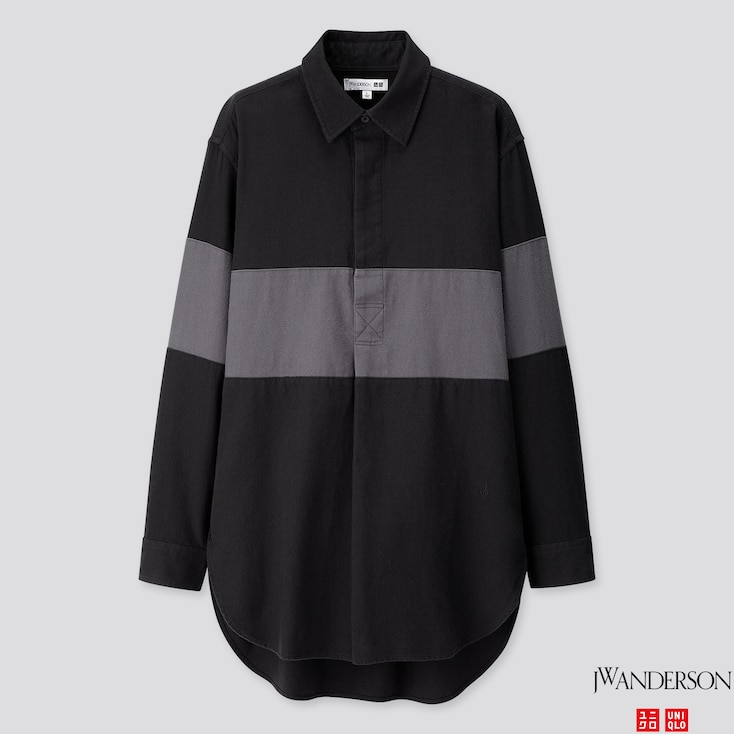 MEN FLANNEL PULLOVER LONG-SLEEVE SHIRT (JW ANDERSON) | UNIQLO US