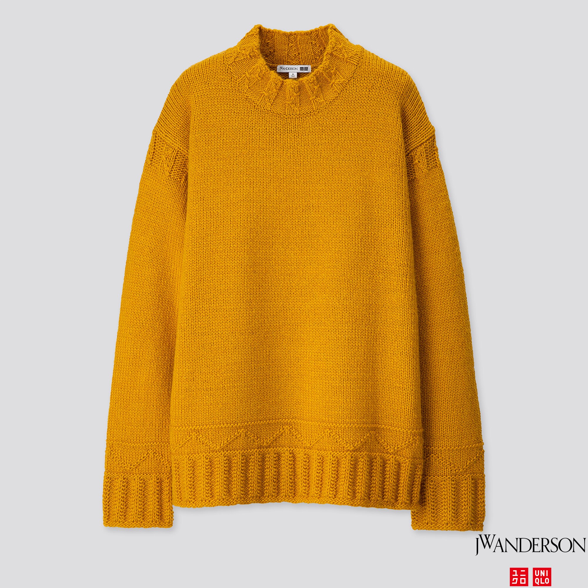 Men Low Gauge Crew Neck Long Sleeve Sweater Jw Anderson Uniqlo Us