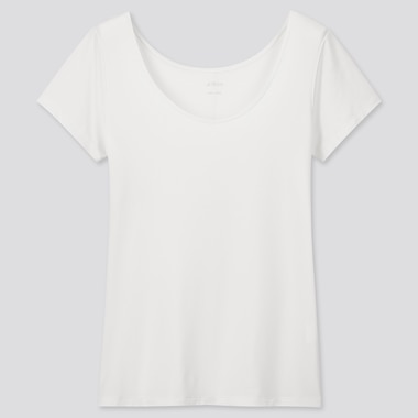 Women AIRism Scoop Neck Short Sleeved T-Shirt