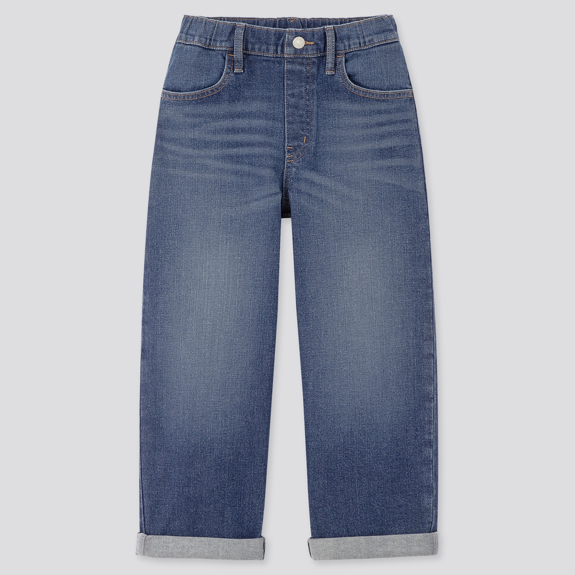 GIRLS WIDE-FIT JEANS